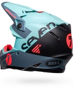 Flash Sale ❤️ Bell Moto-9S Flex Seven Vanguard LE Helmet - Aqua/Black - M ⭐ -Motorcycle helmet Shop BE7148761 p 4