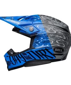 Discount 🌟 Bell 23 Moto-10 Fasthouse DITD Helmet - Blue/Grey - M 😉
